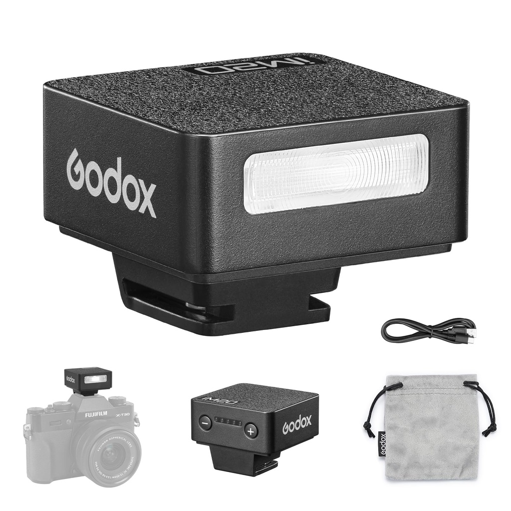 Godox iM20 Mini Camera Flash Speedlite - 470 mAh/Type-c Charge/440 Full-Power Flashes/3s Re