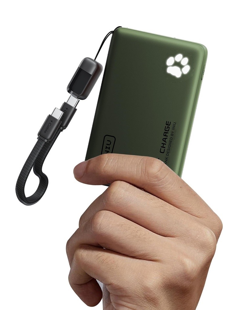 INIU 45W Fast Charging Power Bank, 40% Smaller 10000mAh Portable Charger