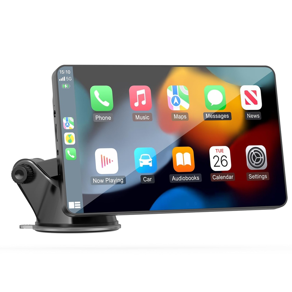7 Inch Apple Car Play Screen Android Auto Screen, Car Tablet with Bluetooth/FM/AUX, Support