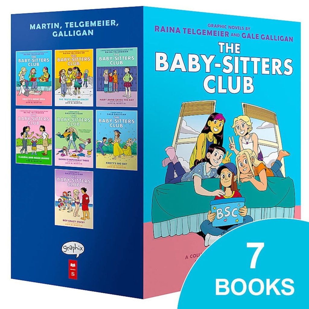 Babysitters Club Graphix #1-7 Box-Set: Full-Color Edition (Baby-Sitters Club Graphic Novel)