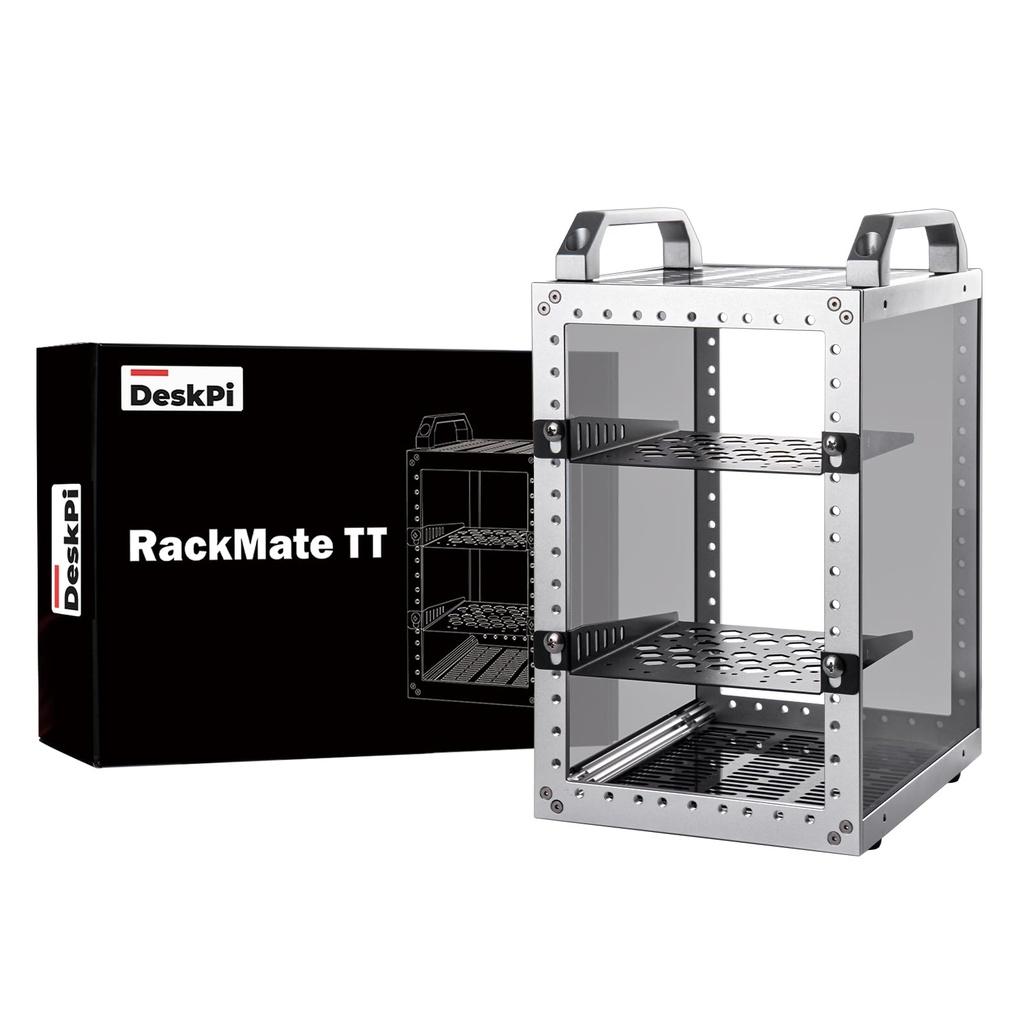 GeeekPi DeskPi RackMate TT Mini Server Rack for Mini PC, NAS, AV & Network Equipment