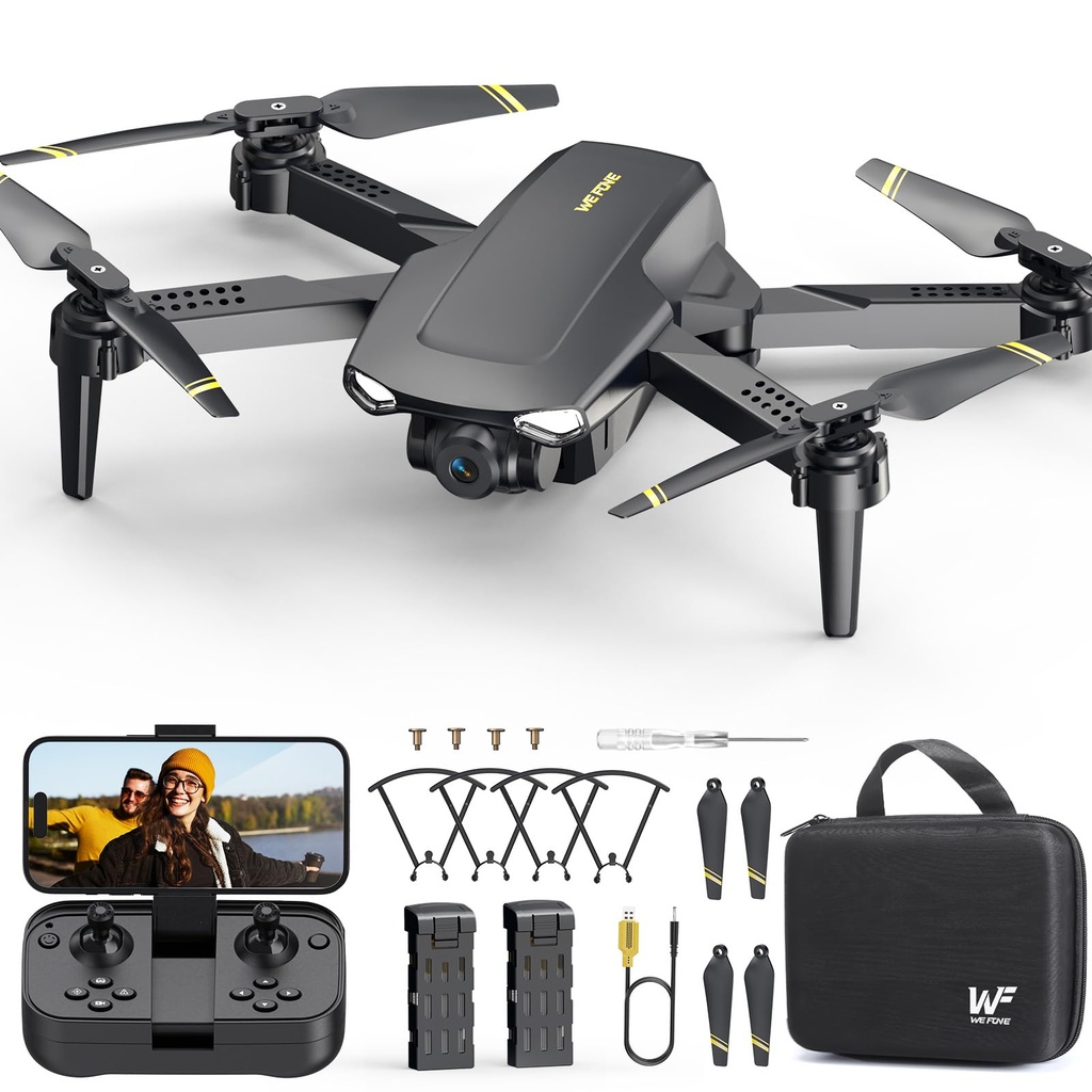 WeFone WF11 Foldable Drone With 1080P Camera for Beginners, Under 100g