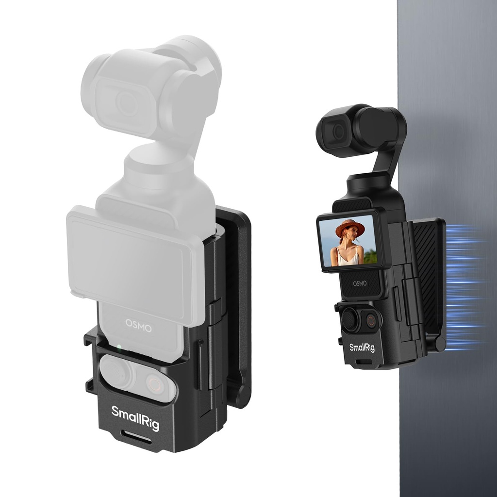 SMALLRIG Magnetic Mount Stand for DJI Osmo Pocket 4/3, 180° Adjustable-5631