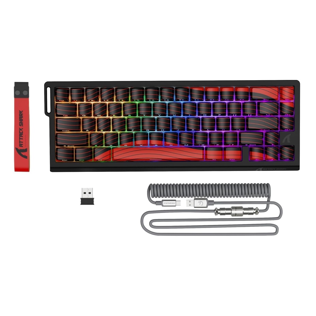 ATTACK SHARK X68PRO HE Rapid Trigger Wireless Magnetic Gaming Keyboard
