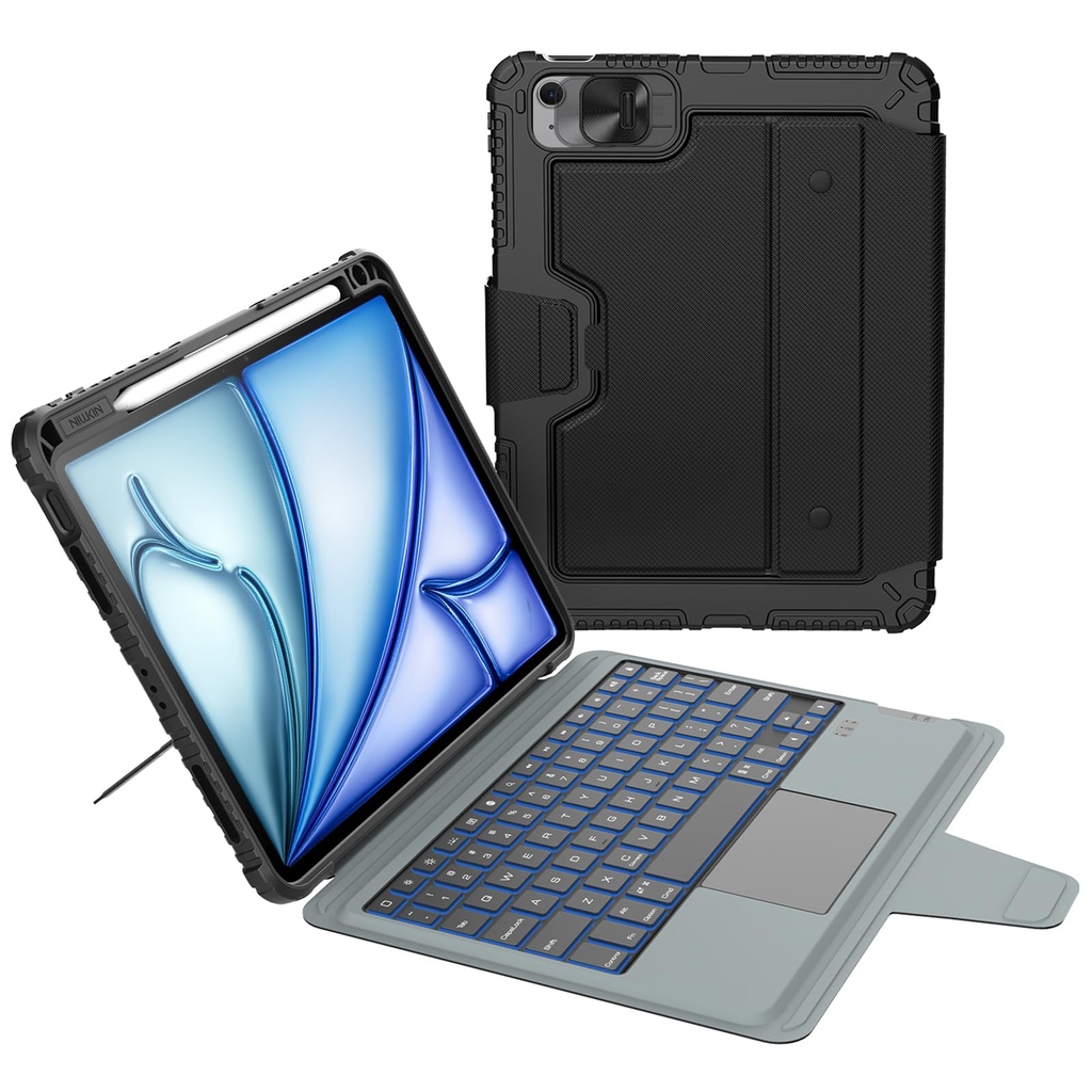 Nillkin iPad Air 11-inch (M4/M3/M2) Case with Detachable Keyboard, iPad Pro 11(1st/2nd/3rd/