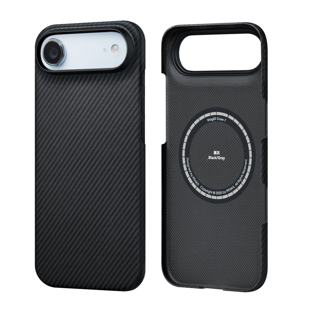 PITAKA Magnetic iPhone Air Aramid Fibre Protective Case Slim&light Black