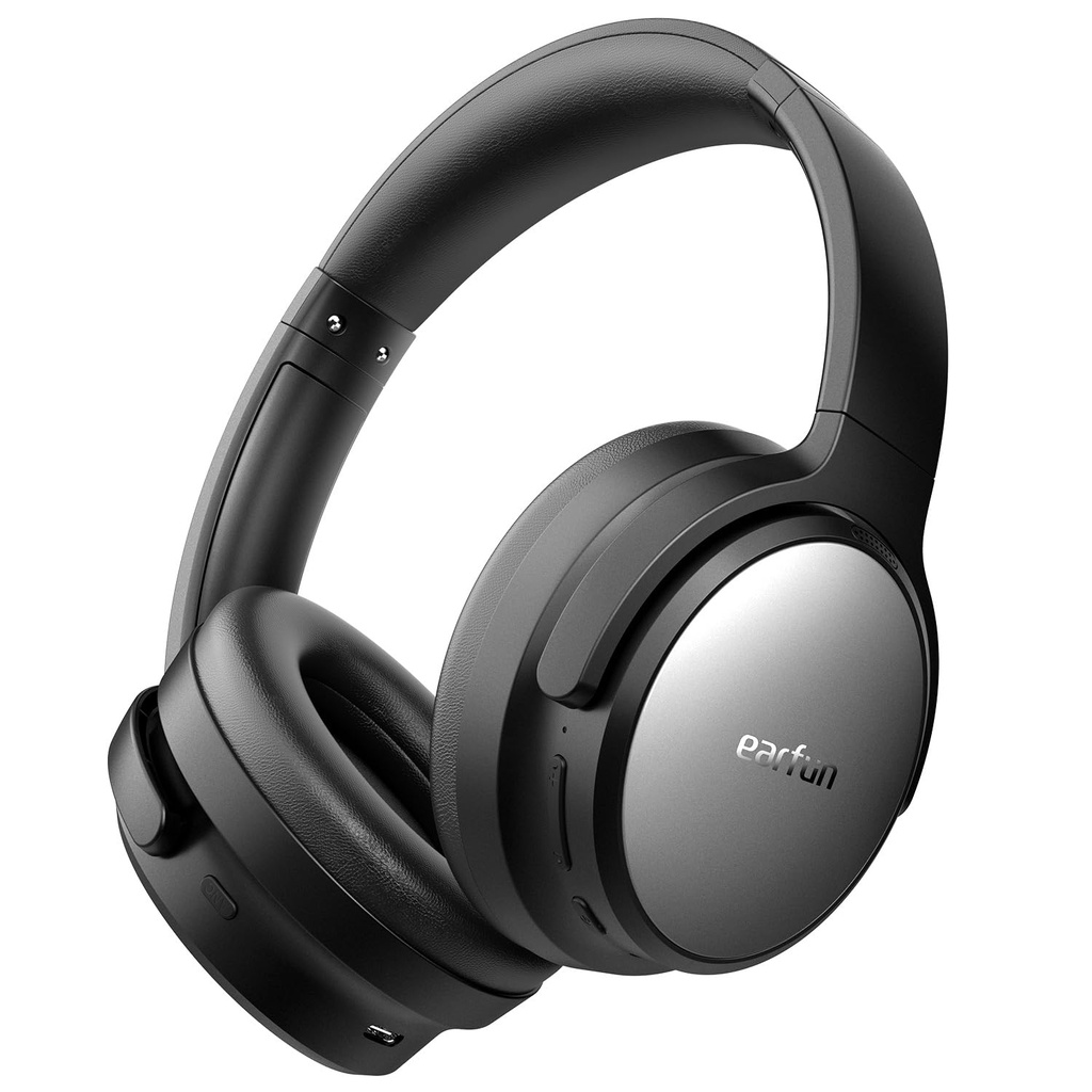 EarFun Tune Pro Active Noise Cancelling Headphones, Wireless Over Ear