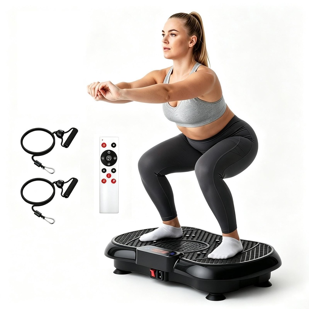 Kottwca Vibration Plate Exercise Machine with 2 Built-in Bluetooth Speaker