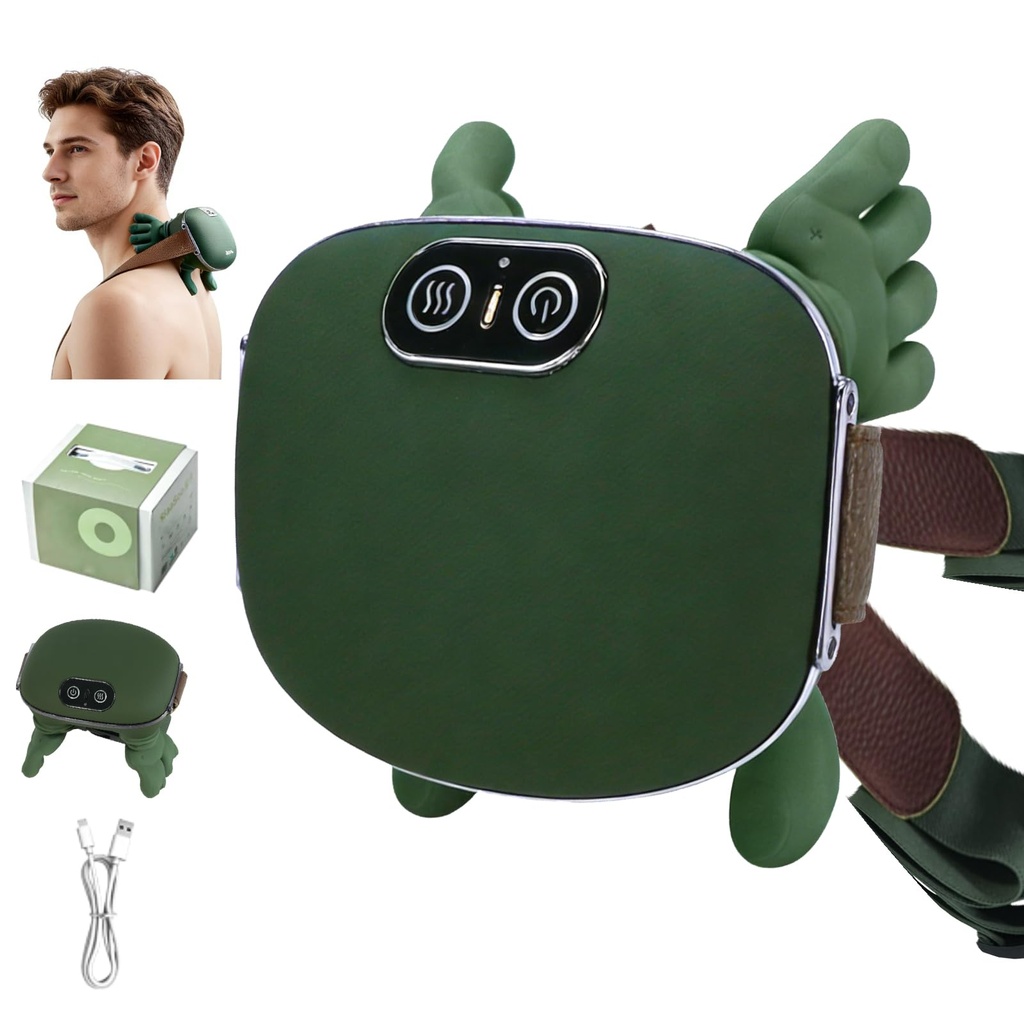 IOUGDSEC Upgraded Neck and Shoulder Massager,Professional Shiatsu Neck Massager,Portable D