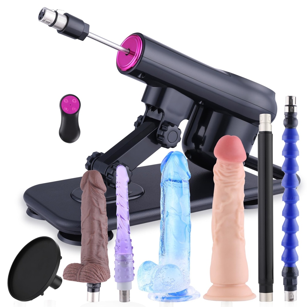 Sex Machine with Remote Control,Thrusting Machine with Realistic Dildo
