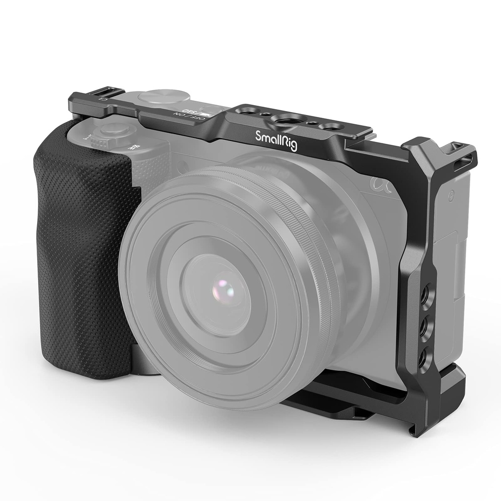 SMALLRIG ZV E10 Cage with Removeable Silicone Hand Grip, and Built-in Quick Release Plate 