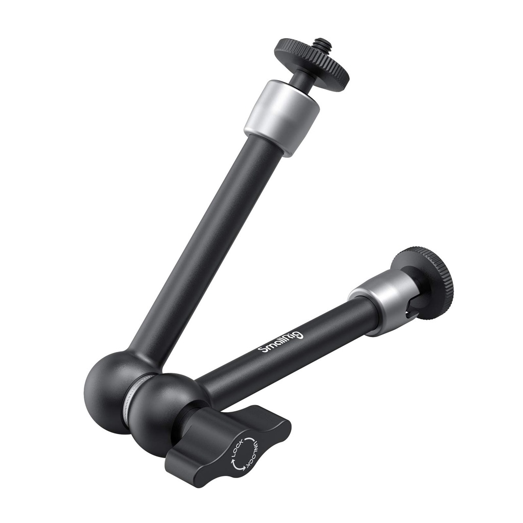 SMALLRIG 9.8 inch Adjustable Articulating Magic Arm with Both 1/4" Thread Screw for LCD Mo