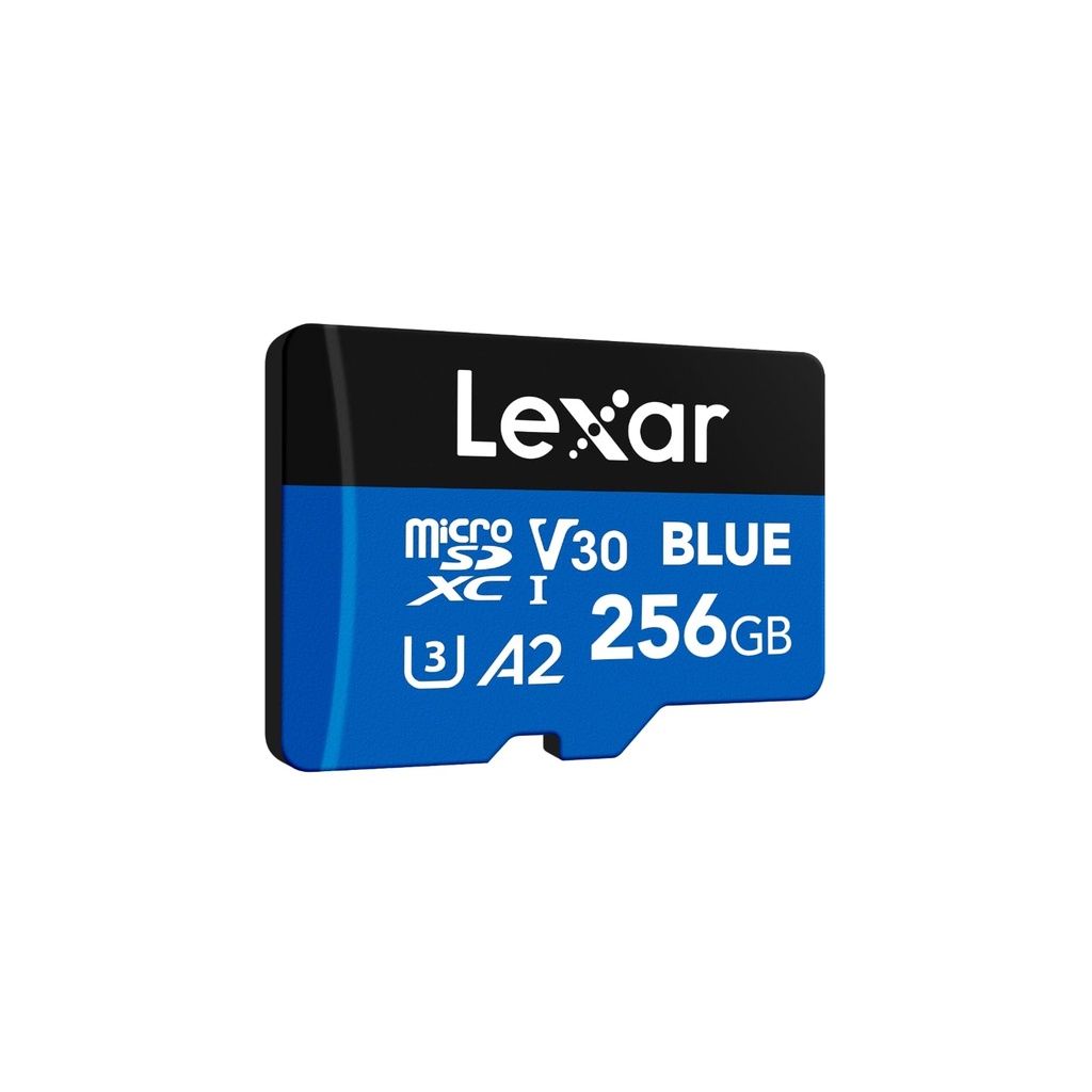 Lexar Blue Micro SD Card 256GB, up to 160MB/s Read, microSDXC UHS-I Card