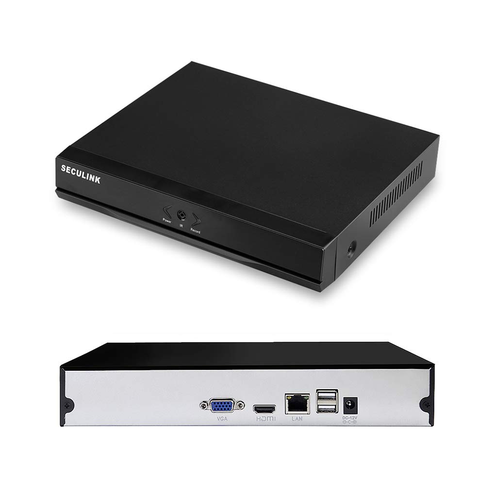 Seculink 16-Channel 4K NVR (1080p/3MP/4MP/5MP/8MP) Ultra HD Network Video Recorder Cloud P2