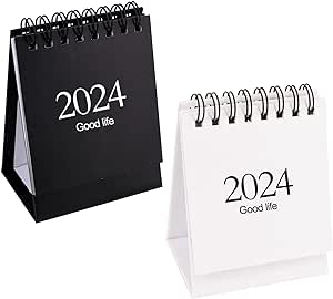 Job Lot of 65 x 2 Pcs Mini Desktop Calendar 2023-2024 Portable Calendar Simple Calendar Tiny Desk Calendar