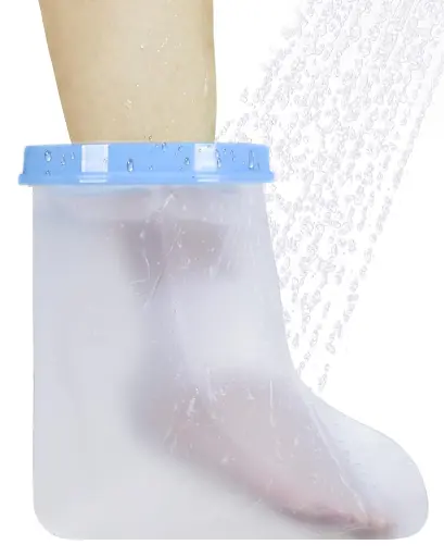 [ITM40467] Job Lot of 8 x Waterproof Foot Cover for Shower, Soft Comfortable Cast Protectors Foot, Reusable Plaster Cast