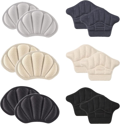 [ITM44811] Job Lot of 67 x TSHAOUN 6 Pairs Heel Cushion Pads Heel Grips Shoe Pads Comfort Thick Back Insoles Self-Adhesiv