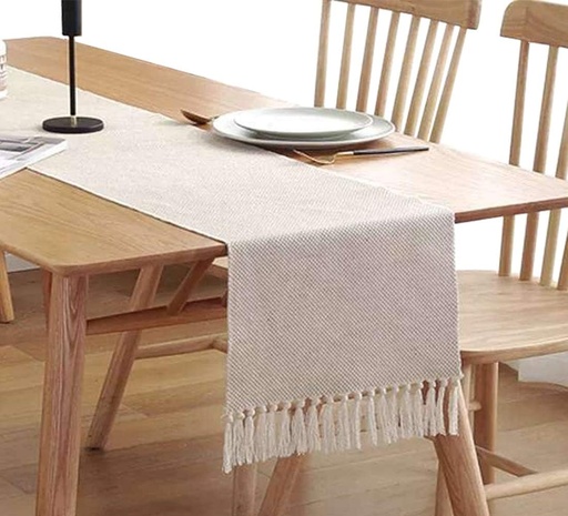 [ITM53121] Job Lot of 29 x Aspthoyu Table Runner with Tassel Cotton, Geometric Handmade Woven Fabric Decorative Table Runner