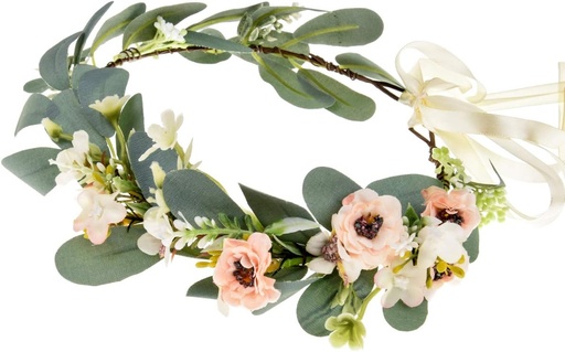 [ITM55851] Job Lot of 43 x Baby Flower Crown Headband Boho Bridal Flower Wreath Eucalyptus Green Leaf Wedding