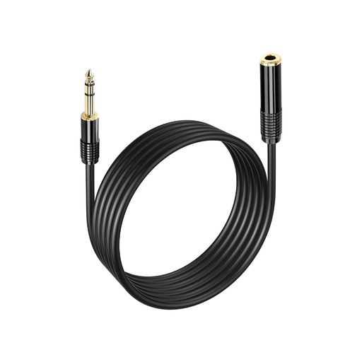 [ITM61287] Job Lot of 10 x PNGKNYOCN 1/4 Inch Stereo Audio Cable 2M/6.5FT Gold Plated 6.35mm 1/4" TRS Male to Female