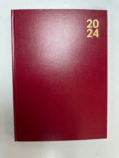 [ITM61965] Job Lot of 31 x 2024 Premium A4 Size Hard Cover Desk Diary Week to View Year Planner, Organizer With Ribbon