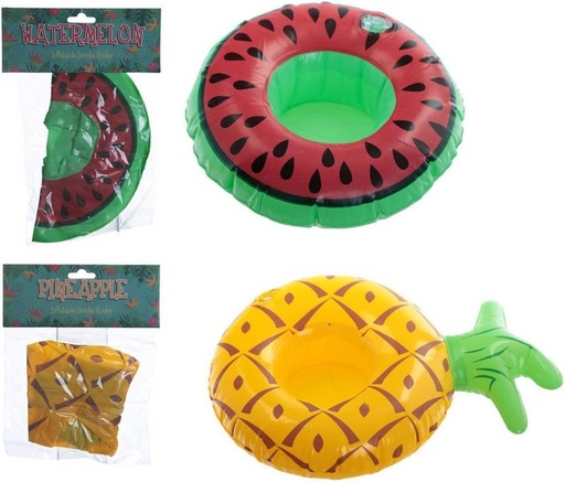 [ITM67983] Job Lot of 30 x Puckator Funky Inflatable Drinks Holder - Tropical Fruit (Pack of 10)