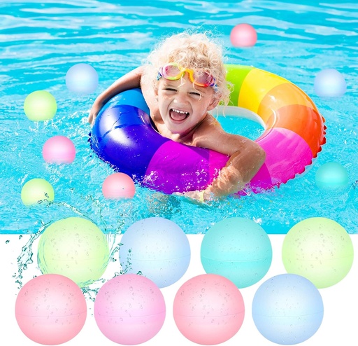 [ITM70815] Job Lot of 27 x Heyu-Lotus 8 Pcs Reusable Water Balloons Self Sealing Easy Quick Fill, Splash Silicone Water