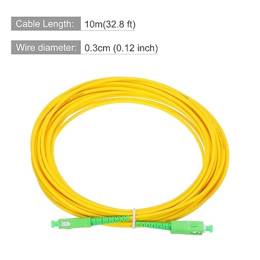 [ITM96375] Job Lot of 42 x EDIONS Fiber Cable, 10M(32.8ft) SC/APC-SC/APC Fiber Jumper Singlemode Simplex - SC to SC 9/12