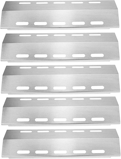 [ITM110049] Job Lot of 6 x WELL GRILL 5-Pack Heat Shield Tent Replacement Parts, 43cm x 13cm Stainless Steel Flavorizer Bar for Ducane 5 Burner, Outback Spectrum, Charbroil, Fire Mountain and Other Model Grills