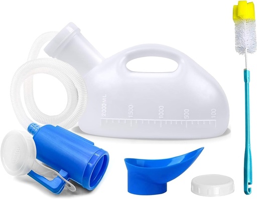 [ITM118323] Job Lot of 6 x Portable Urinal, 2000ml Large Capacity Unisex Urinal Leak-Proof Lid, Suitable for Bedridden Patients, Camping and Car Travel