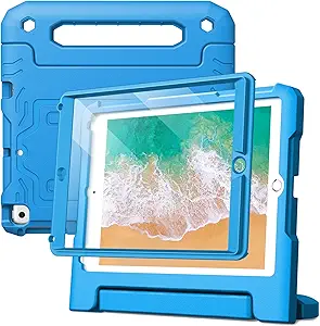 [ITM119901] Job Lot of 17 x JETech Kids Case for iPad 9.7-Inch (6th/5th Generation, 2018/2017 Model) with Built-in Screen Protector, Shockproof Full-Body Handle Stand Tablet Protective Cover (Blue)