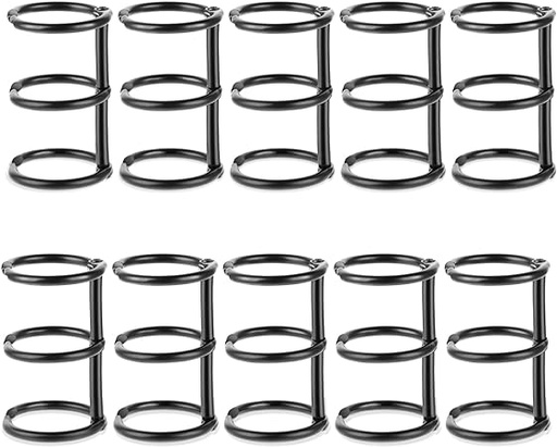 [ITM37101] Job Lot of 18 x Thinp 10 Pieces 3 Ring Book Rings Metal Loose Leaf Binder Rings 1 Inch Small Rings